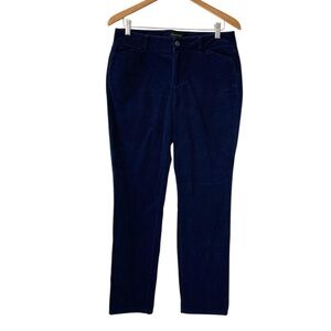 Talbots 10 blue pants curvy velour